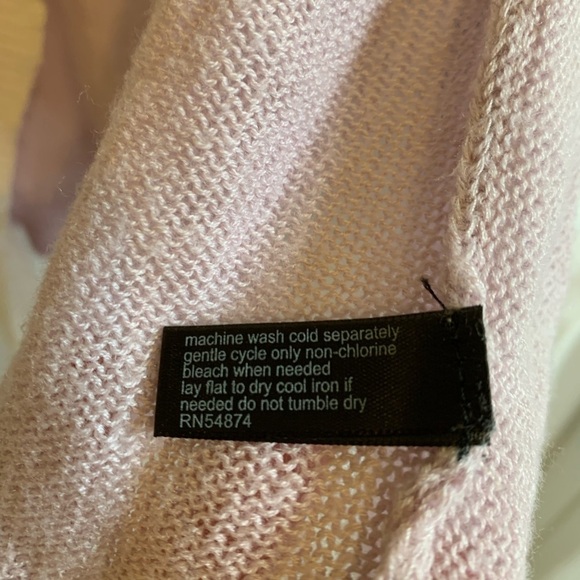 The Limited lilac medium purple ivory waterfall open pastel draped cardigan - Picture 6 of 16